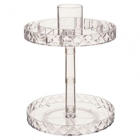 Two Tier Round Cosmetic Organiser