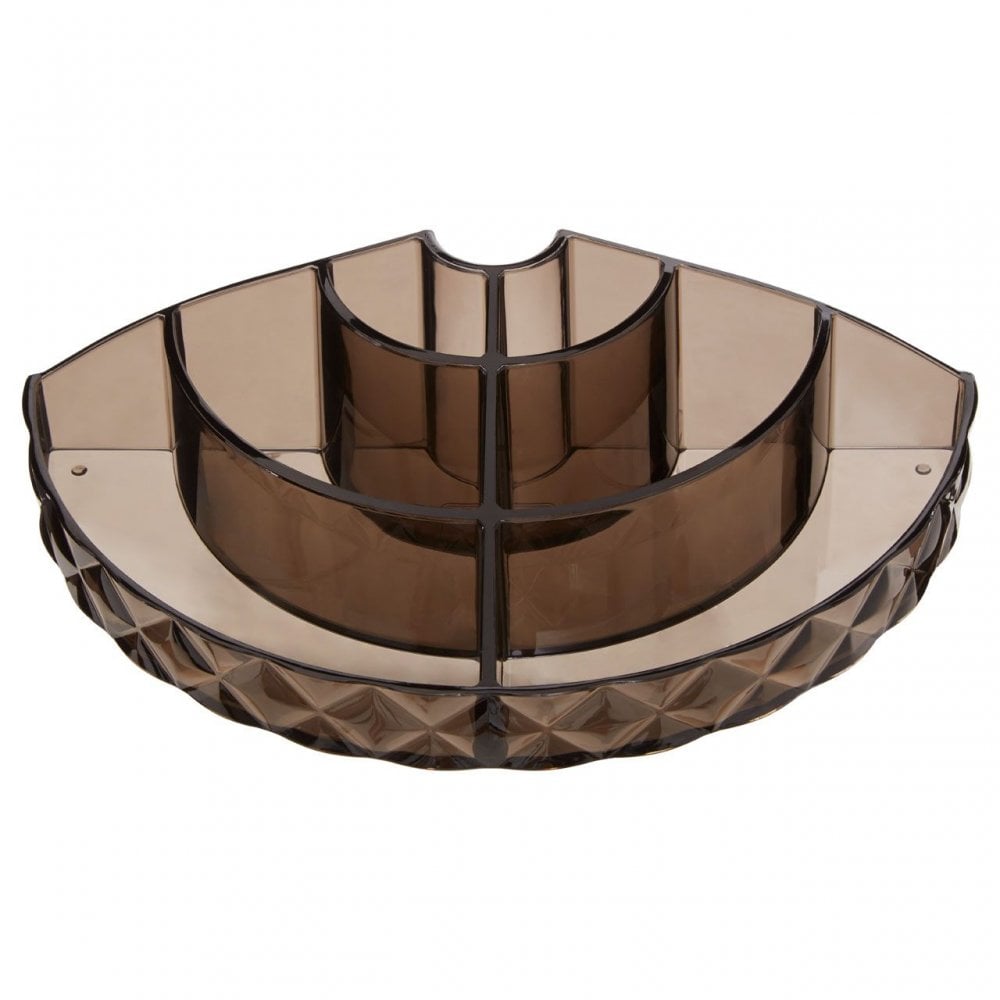 Semi Round Diamond Cosmetic Organiser