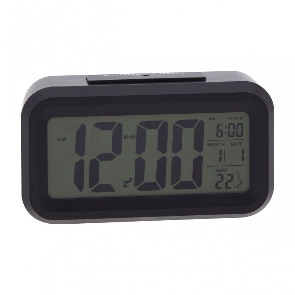Black Lcd Digital Clock
