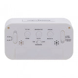 White Lcd Digital Clock