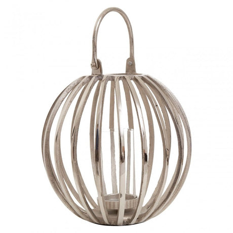 Aura Large Silver Lantern