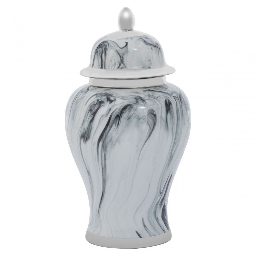 Marmo Marble Effect Small Ceramic Jar