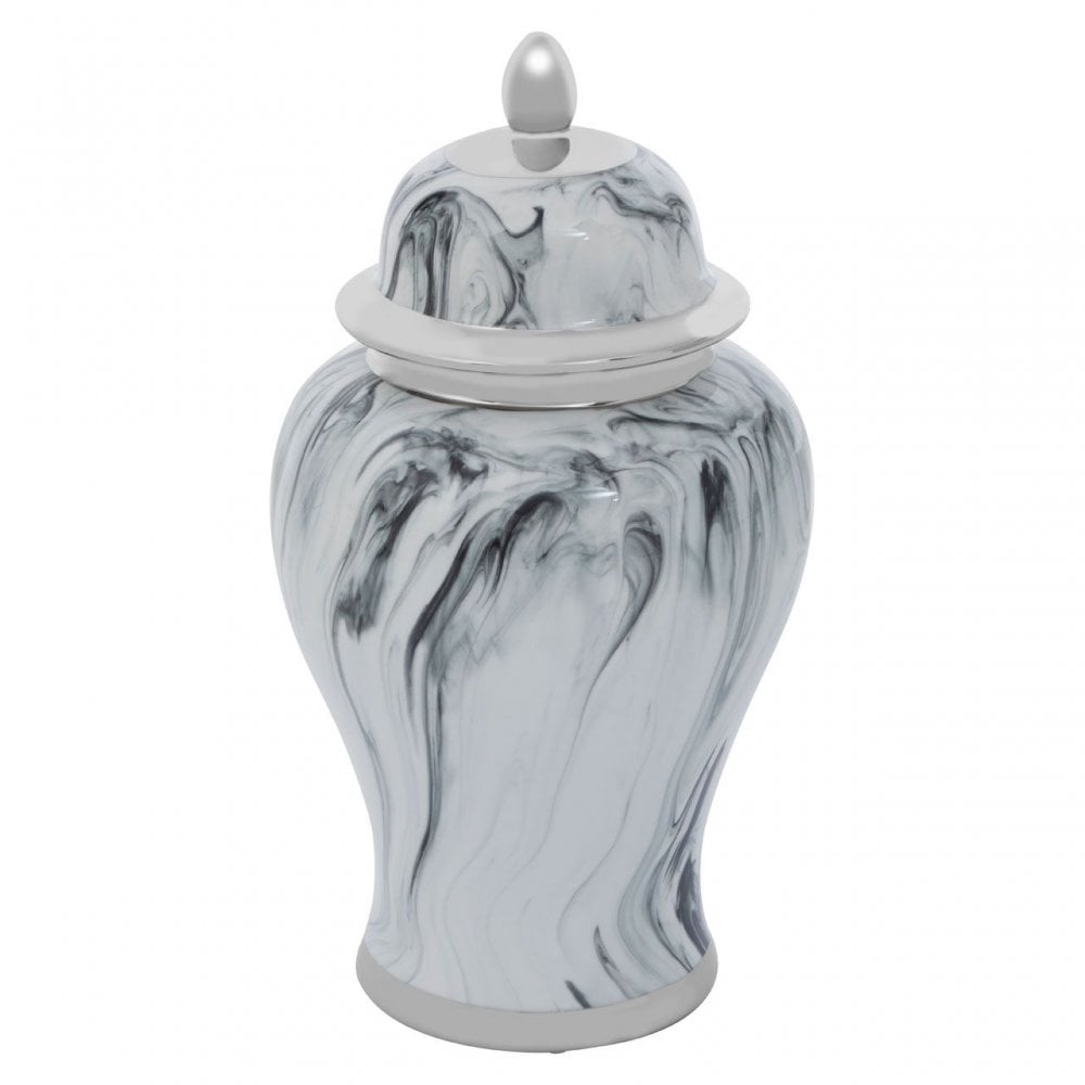Marmo Marble Effect Small Ceramic Jar