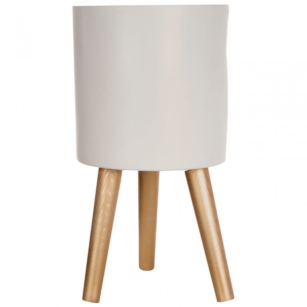 Darnell Small White Planter