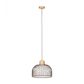 Lenno Black And Antique Brass Pendant Light
