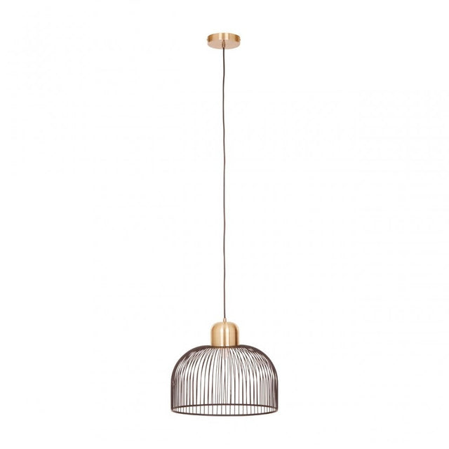 Lenno Black And Antique Brass Pendant Light