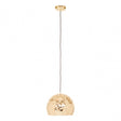 Leni Gold Finish Dome Pendant Light
