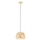 Leni Gold Finish Dome Pendant Light