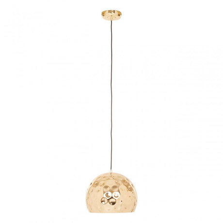 Leni Gold Finish Dome Pendant Light