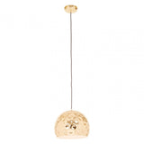 Leni Gold Finish Dome Pendant Light