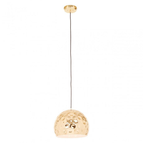 Leni Gold Finish Dome Pendant Light