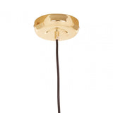 Leni Gold Finish Dome Pendant Light