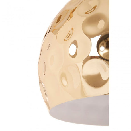 Leni Gold Finish Dome Pendant Light