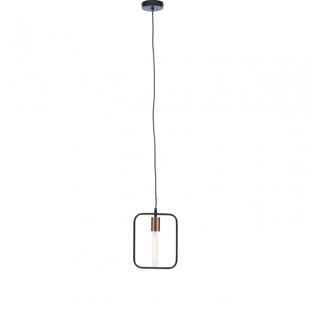 Lavis Black And Copper Finish Pendant Light