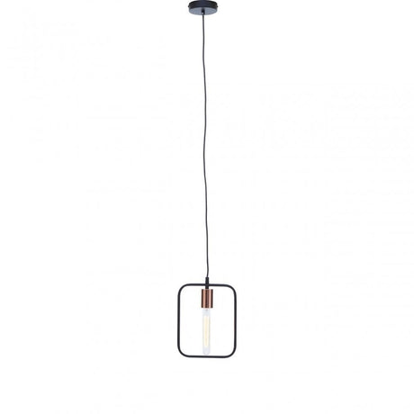 Lavis Black And Copper Finish Pendant Light