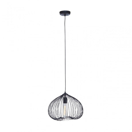 Lavis Black Finish Pendant Light