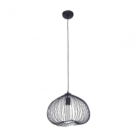 Lavis Black Finish Pendant Light