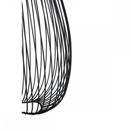 Lavis Teardrop Black Finish Pendant Light