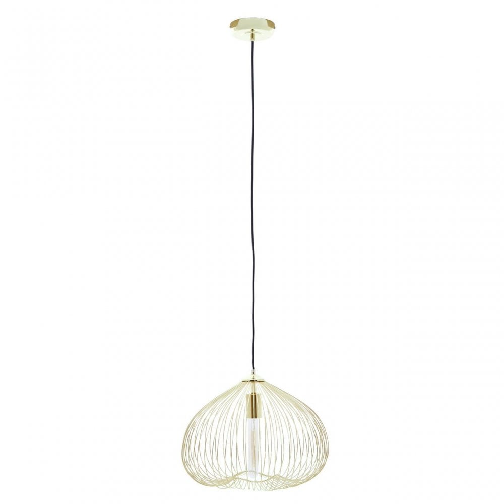 Lavis 1 Bulb Gold Finish Pendant Light