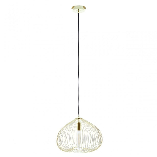 Lavis 1 Bulb Gold Finish Pendant Light