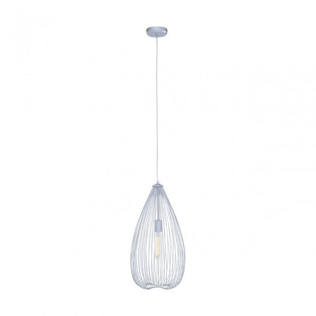 Lavis Teardrop Silver Pendant Light