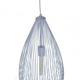 Lavis Teardrop Silver Pendant Light