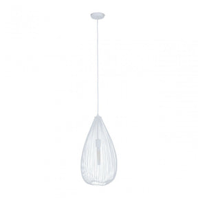 Lavis Teardrop White Pendant Light