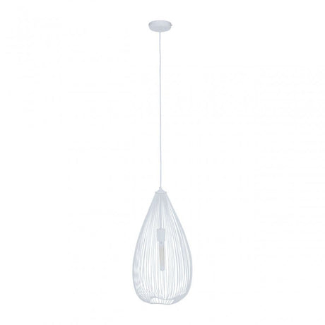 Lavis Teardrop White Pendant Light