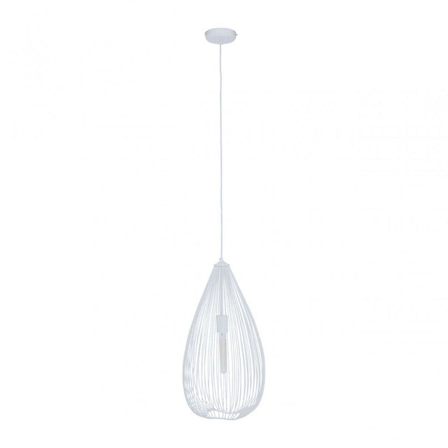 Lavis Teardrop White Pendant Light