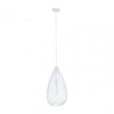 Lavis Teardrop White Pendant Light