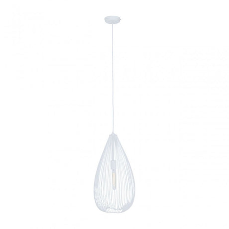 Lavis Teardrop White Pendant Light