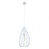 Lavis Teardrop White Pendant Light