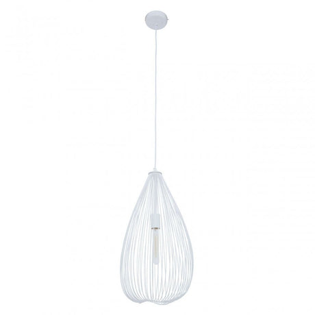 Lavis Teardrop White Pendant Light