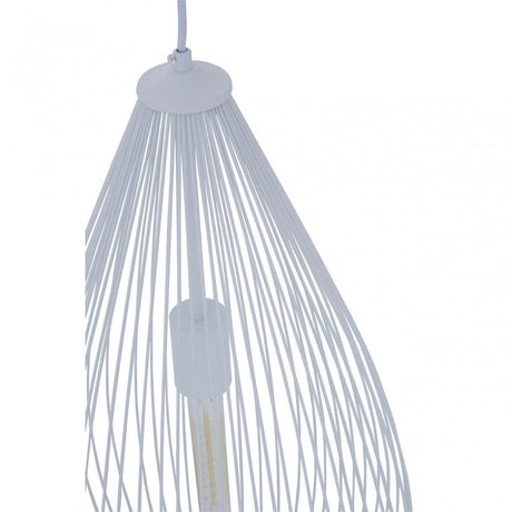 Lavis Teardrop White Pendant Light