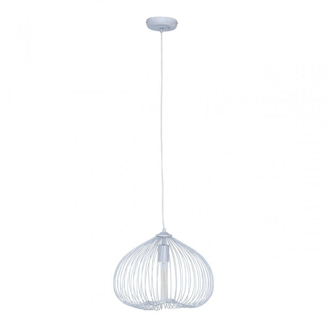 Lavis 1 Bulb Silver Finish Pendant Light