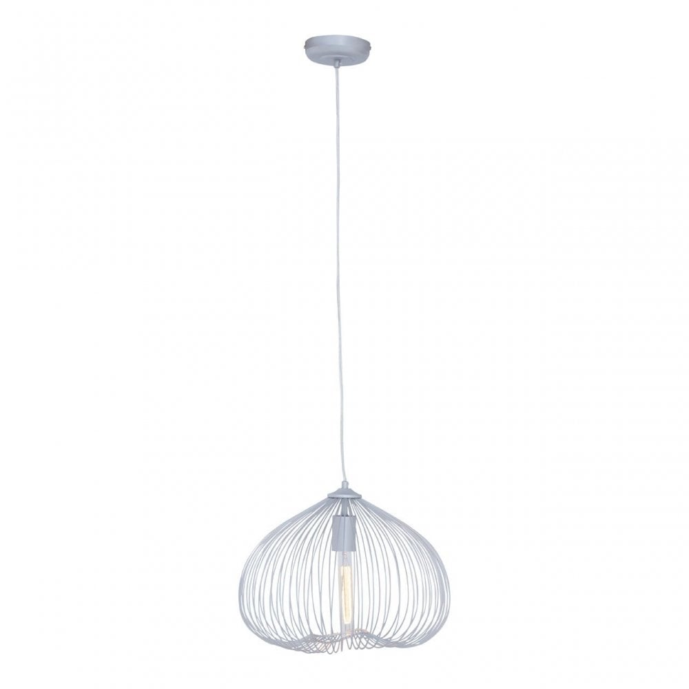 Lavis 1 Bulb Silver Finish Pendant Light