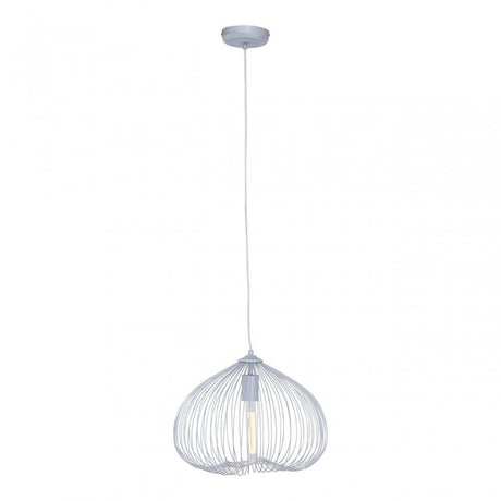 Lavis 1 Bulb Silver Finish Pendant Light