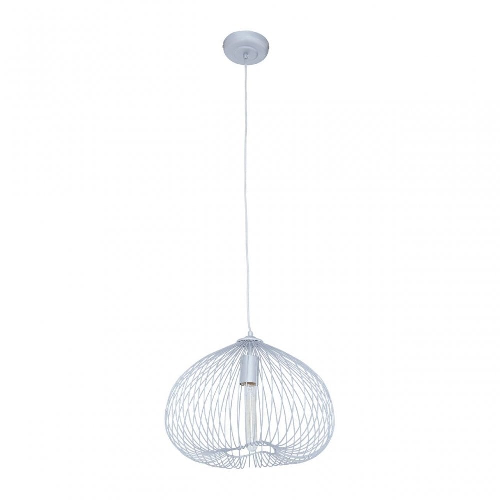 Lavis 1 Bulb Silver Finish Pendant Light