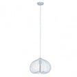 Lavis 1 Bulb White Finish Pendant Light