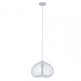 Lavis 1 Bulb White Finish Pendant Light