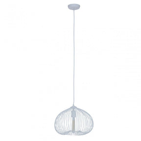 Lavis 1 Bulb White Finish Pendant Light