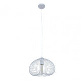 Lavis 1 Bulb White Finish Pendant Light