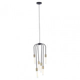 Lagona 6 Bulb Black Pendant Light