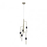 Lagona 5 Bulb Antique Brass Pendant Light