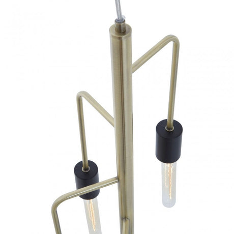 Lagona 5 Bulb Antique Brass Pendant Light