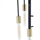 Lagona 5 Bulb Gold And Black Pendant Light