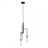 Lagona 3 Bulb Gold And Black Pendant Light