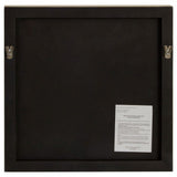 Ando Small Square Gold Finish Wall Mirror