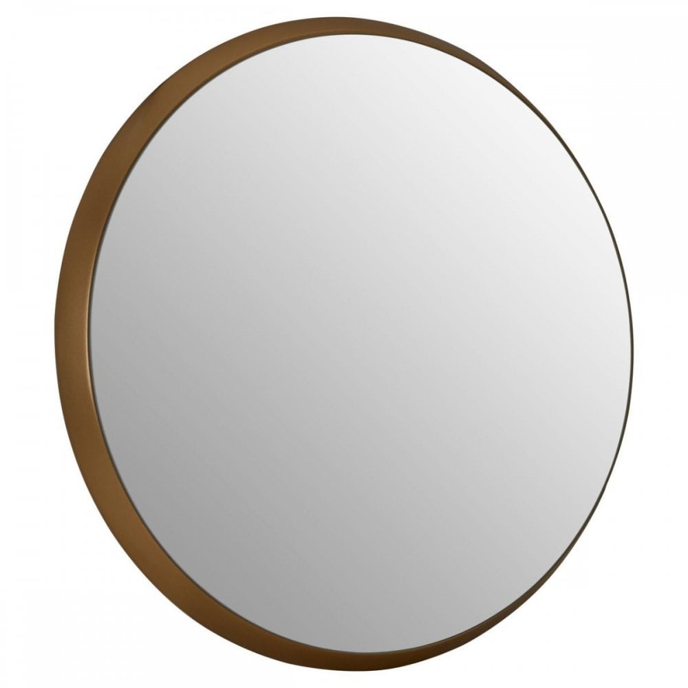 Large Round Wall Mirror With Gold Frame