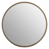 Large Round Wall Mirror With Silver Frame